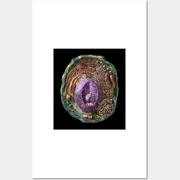 Animal cell, illustration (C030/8419) Wall Art by SciencePhoto